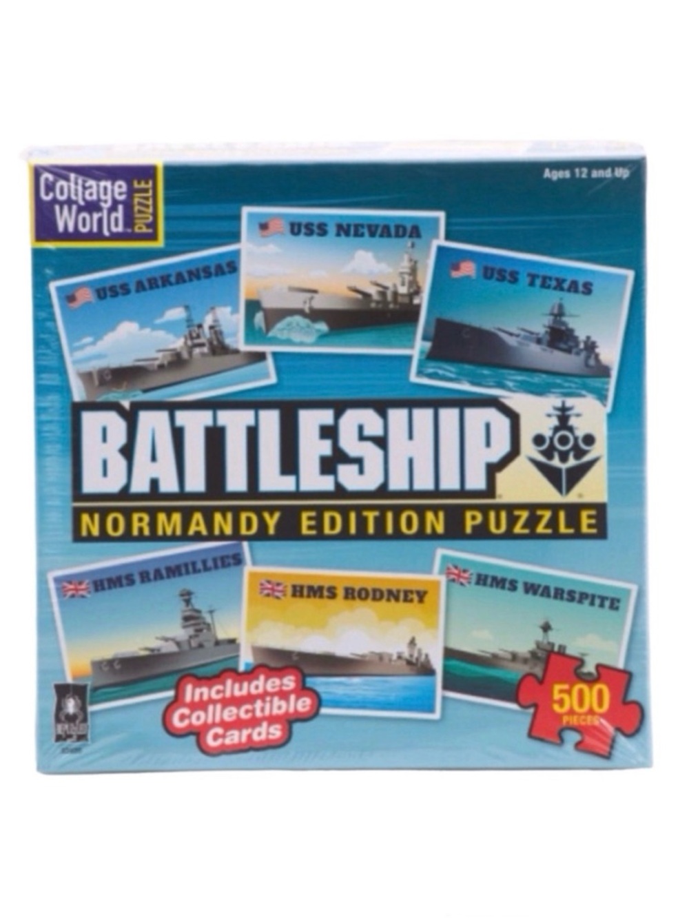 Collage World Puzzles Battleship Collage 500 pc. Jigsaw Puzzle-Normandy Edition